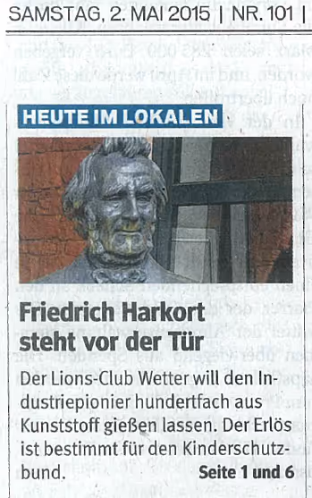 Zeitungsartikel zum Projekt "Mein Friedrich"