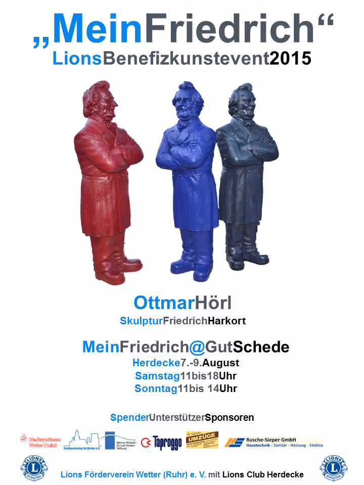 Plakat zur Ausstellung "MeinFriedrich@GutSchede"
