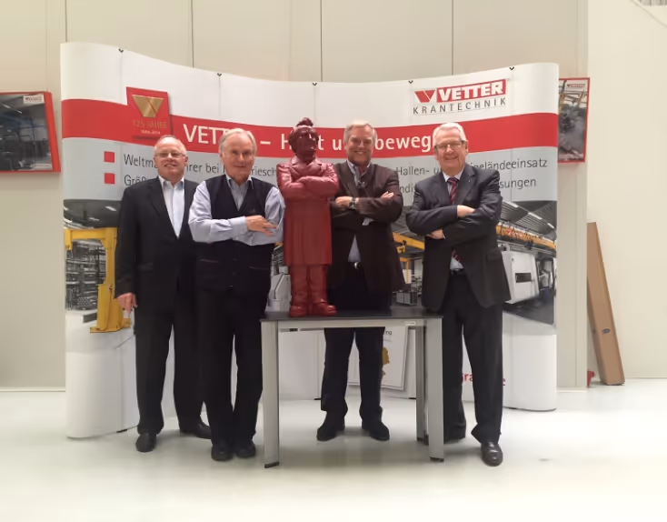 vlnr.: Prof. Dr. Otto Oldewurtel | Hans Kaufmann | Dr. Helmut Franzen | Klaus Vetter