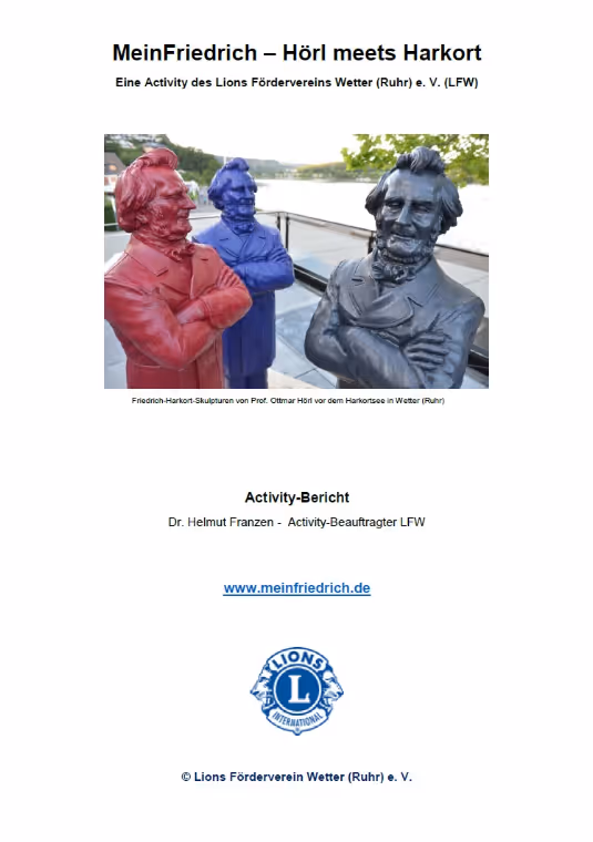 MeinFriedrich Activity Bericht Deckblatt